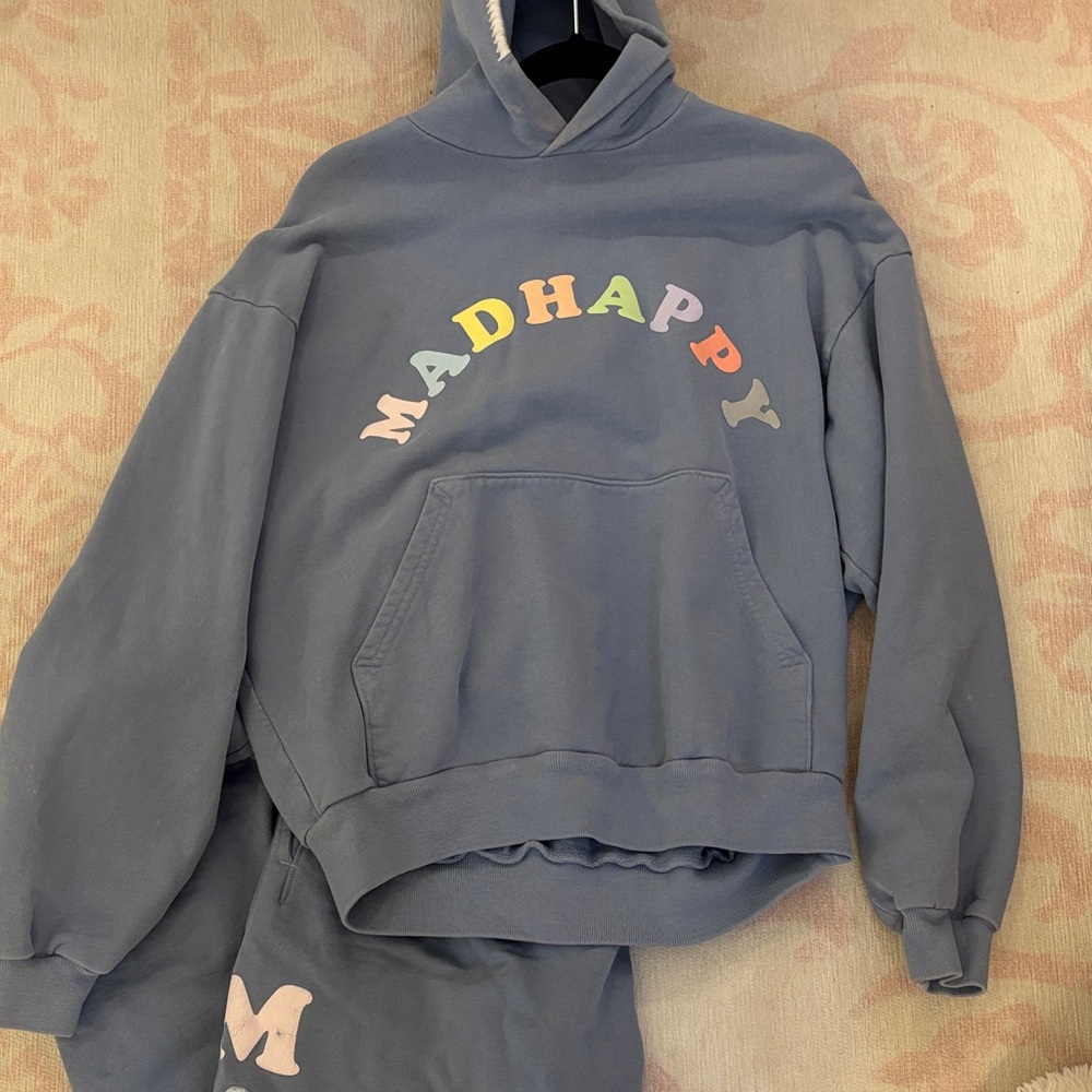 Madhappy Slate Hoodie with Pastel Logo